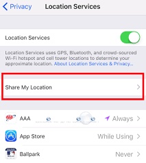 Turning off Location Sharing with your iMessage Contacts